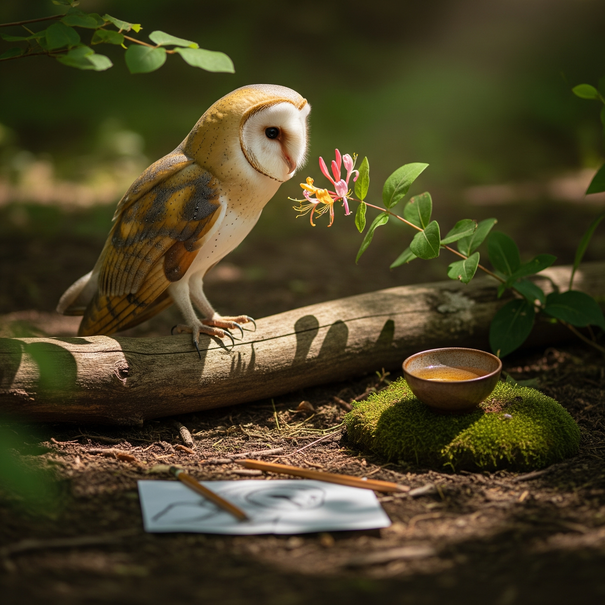 Image du post : Chouette et sa pause nectar